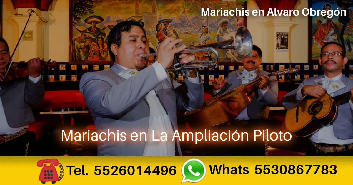 mariachis en La Ampliación Piloto alvaro obregon